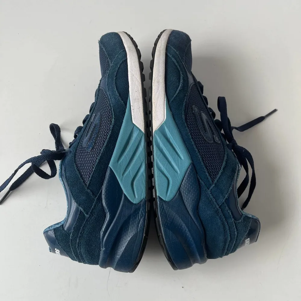 Skechers 611 Great Heights Womens Sneakers Size 7 Navy Memory Foam Air Cooled - Image 26