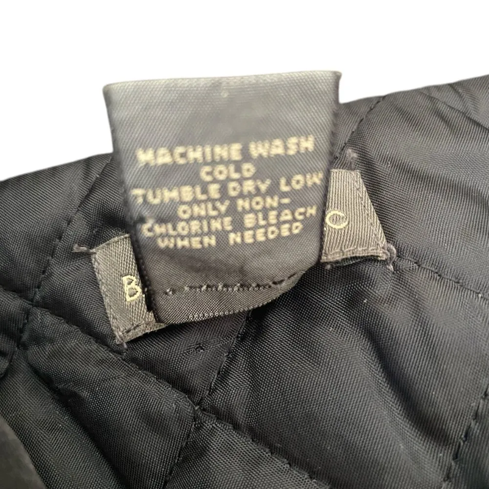 gray and black sherpa sleeveless zip up vest women's size small - Image 10