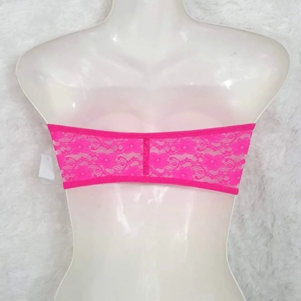 Charlotte Russe Lace Bandeau Bikini Top Medium NWT - Image 2