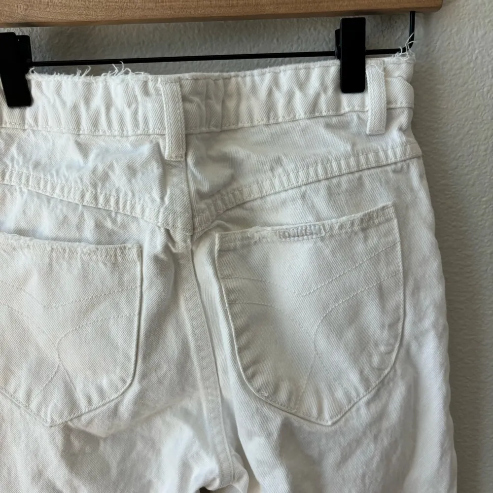 rollas high rise straight original jeans in white Size 27 - Image 7