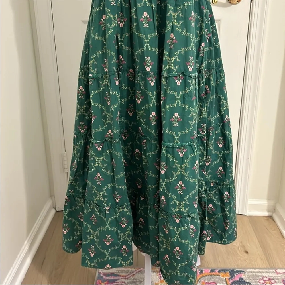 Hill House Ellie Nap Dress in Emerald Trellis Floral
Size XS - Image 8