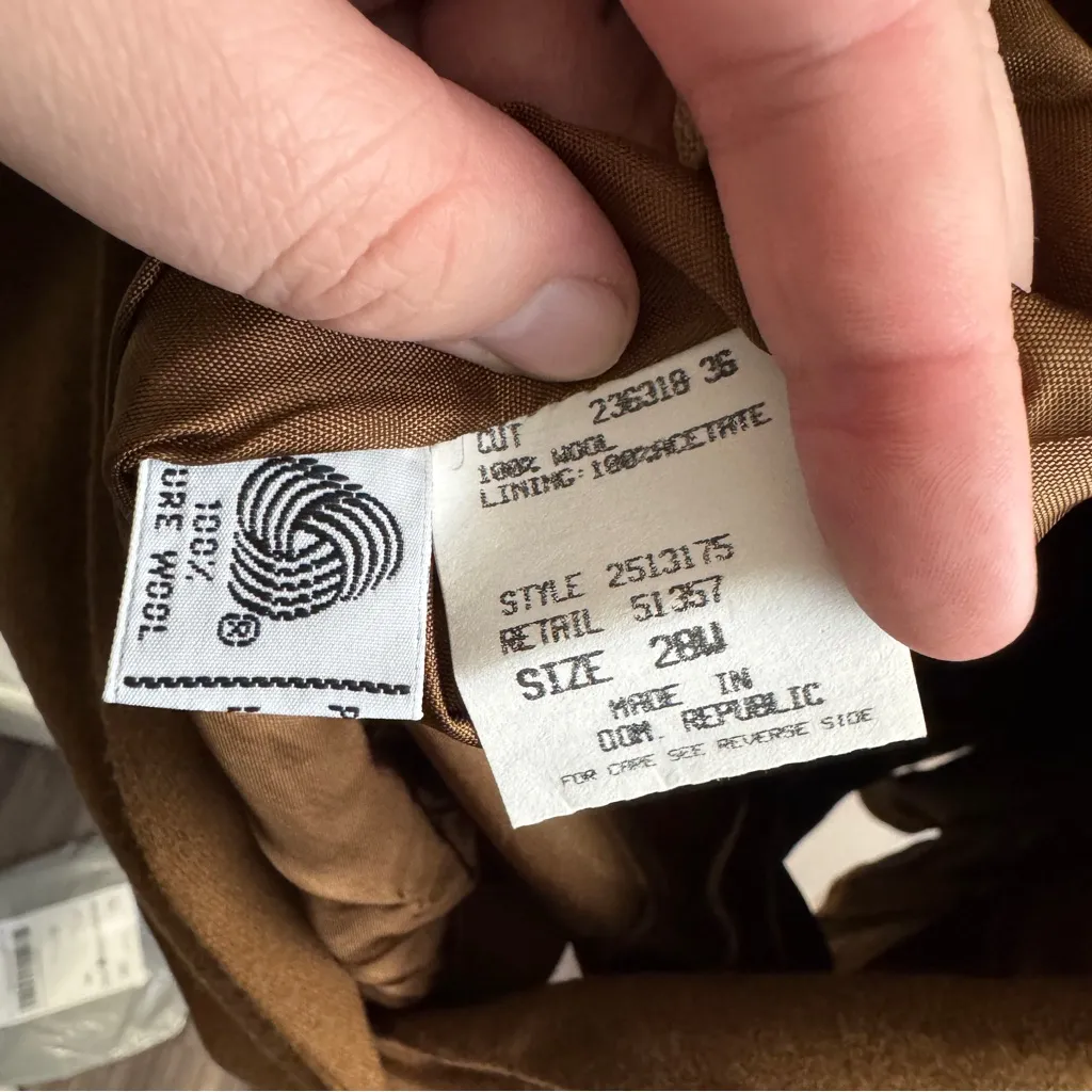 Koret chestnut pure wool one button blazer size 28W Brown - Image 5