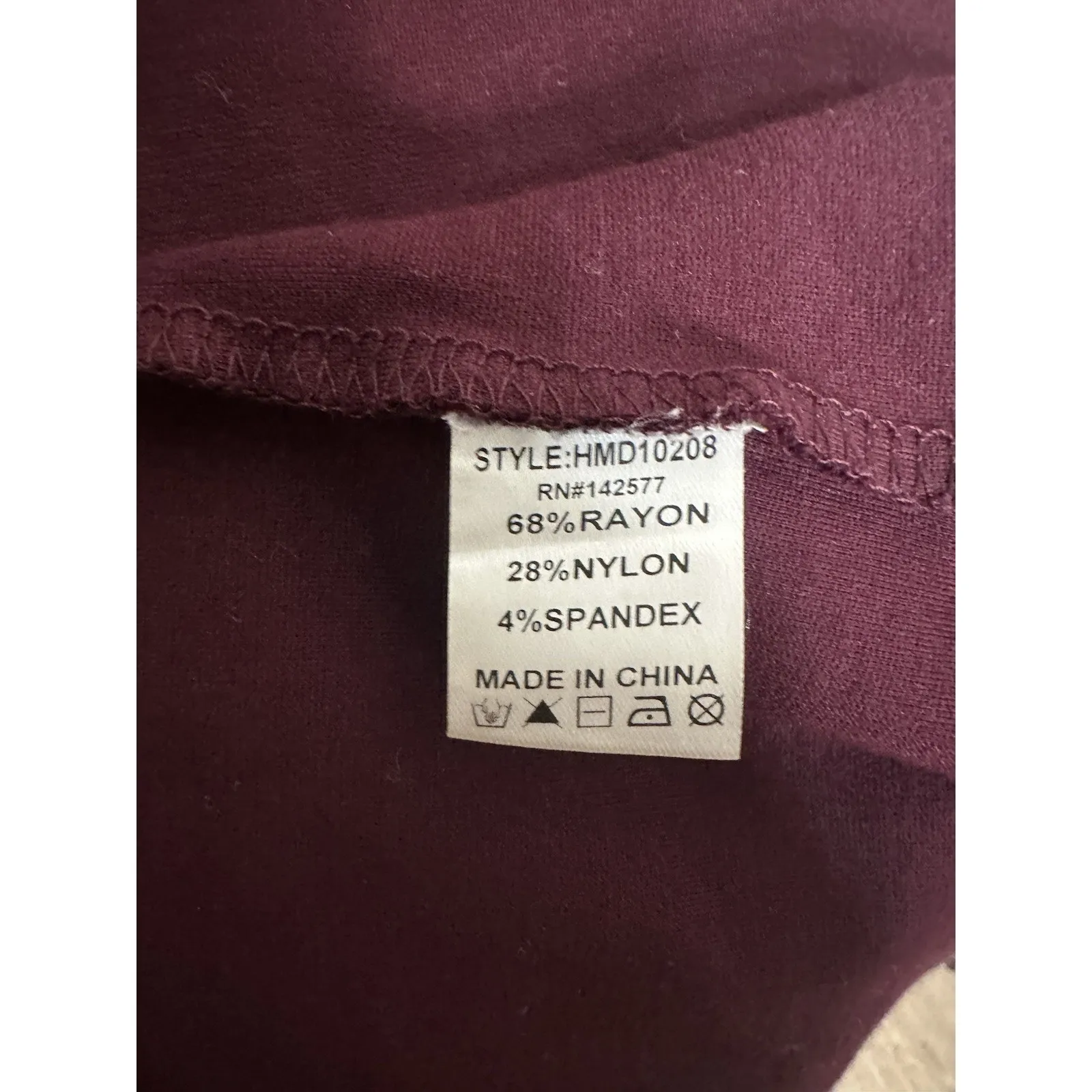 Haute Monde Women's Burgundy Sleeveless Front Zip Bodycon Mini Dress Size Large - Image 12