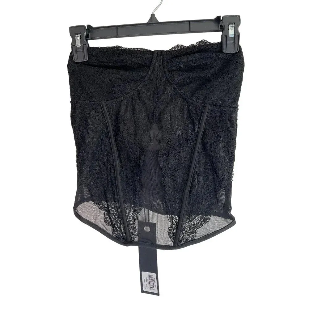 I.AM.GIA Demie Corset in Black Large New Womens Bustier Tank Top - Image 5