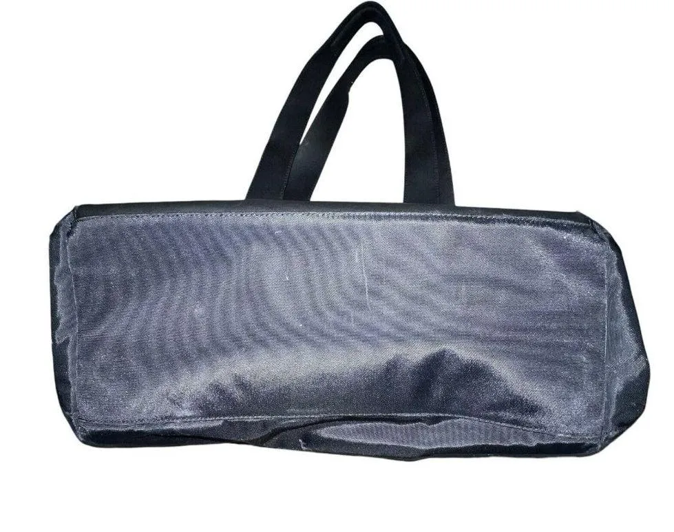 Tumi Black Shoulder Diaper Bag Nylon Pockets Large Full Zip Double Handles Women - Image 6