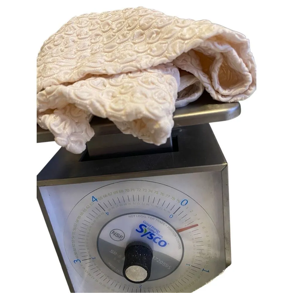 Y2k Vintage Textured Cropped Blouse Coquette Cottage Fairy Lace Stretchy School Size M - Image 13