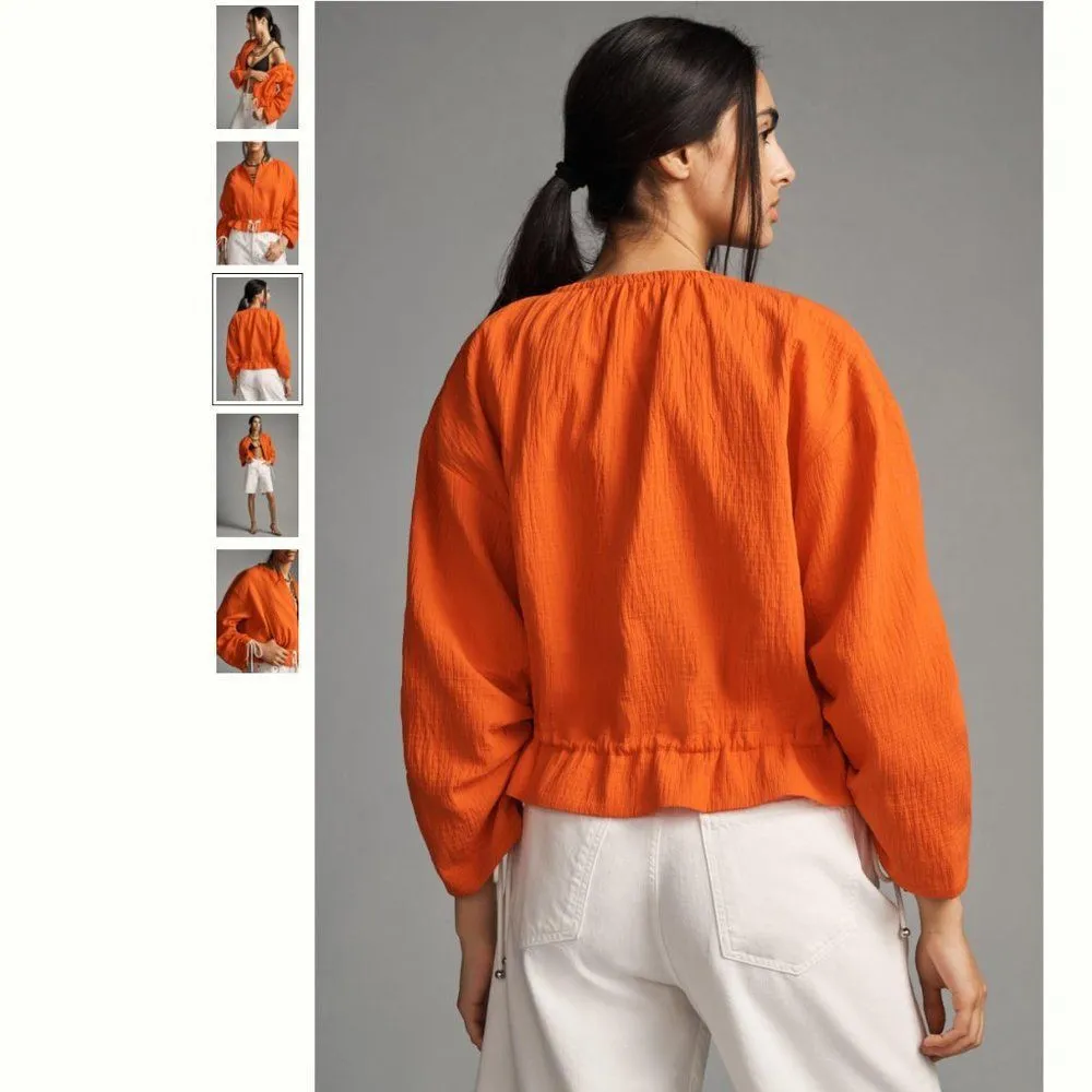 Anthropologie Maeve Beach Parachute Bomber Jacket - Image 3