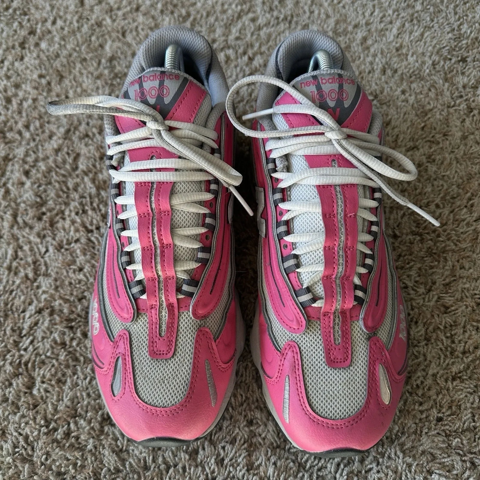 New Balance 1000 Mens 8.5/Womens 10 Dragon Berry Pink Metallic Silver M1000MSG - Image 5