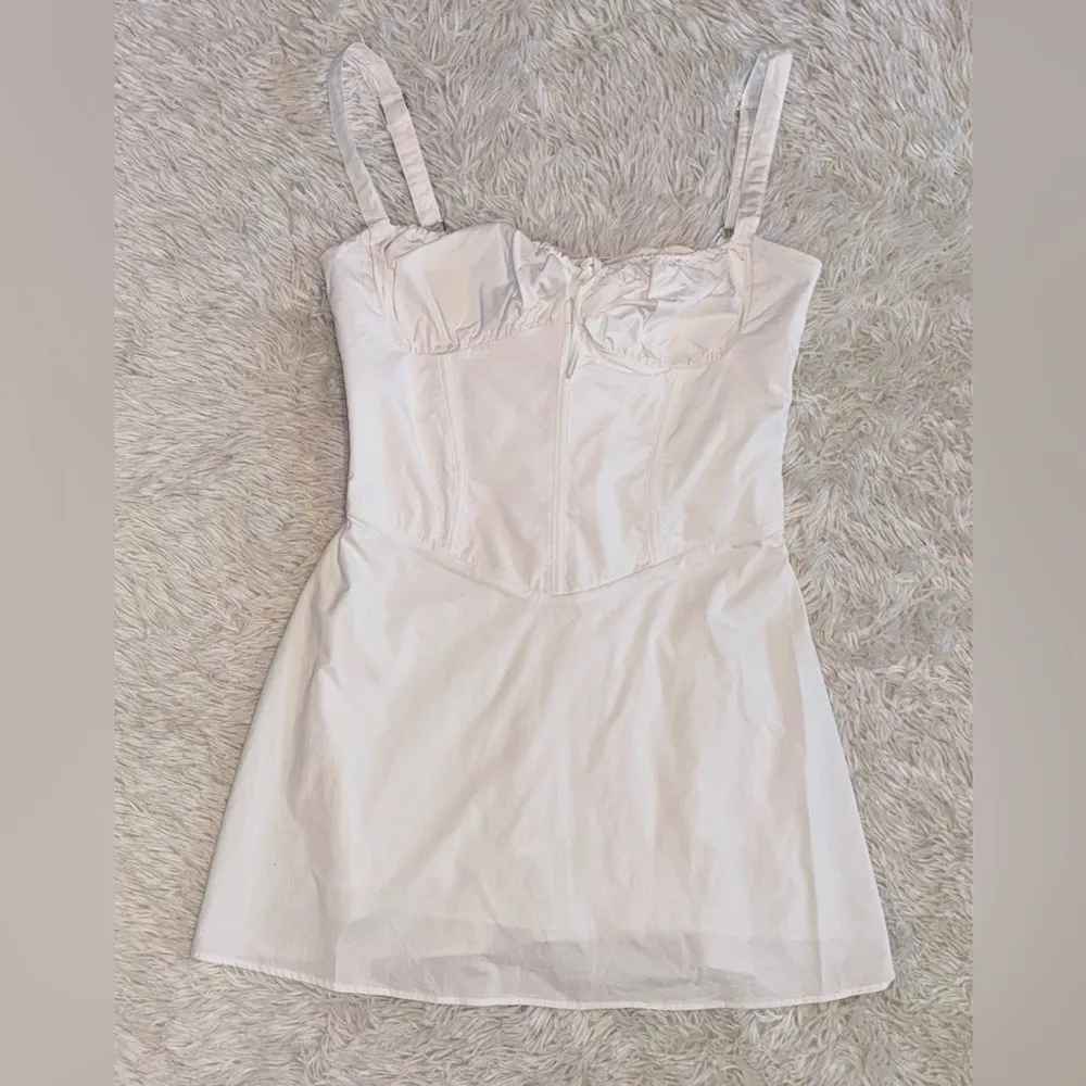 NWOT HOUSE OF CB Carlotta White Cotton Corset Mini Dress sz XL - Image 5