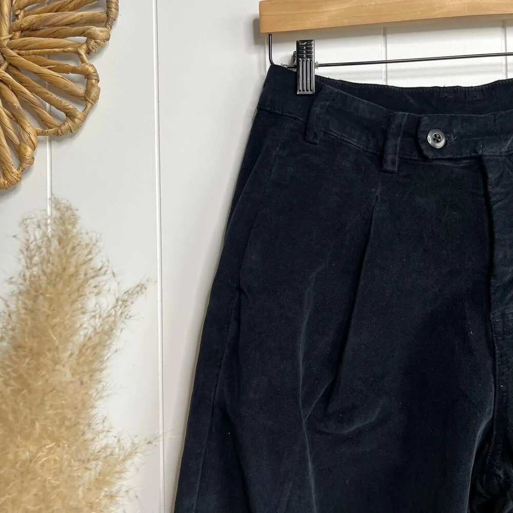 Free People pants velvet baggy trousers pleated - Image 2