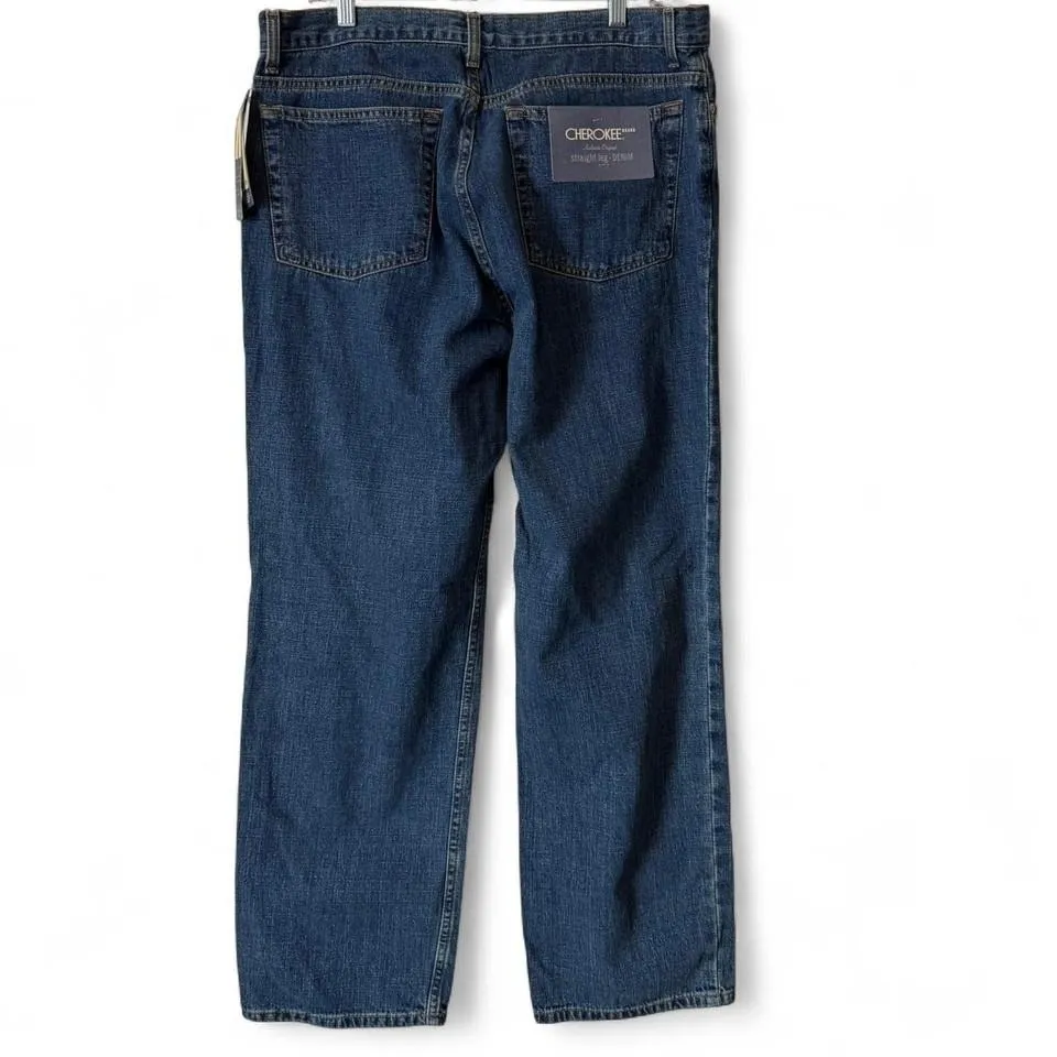 Vintage 90's Cherokee Relaxed Fit High Rise Dark Wash‎ Jeans - Image 2