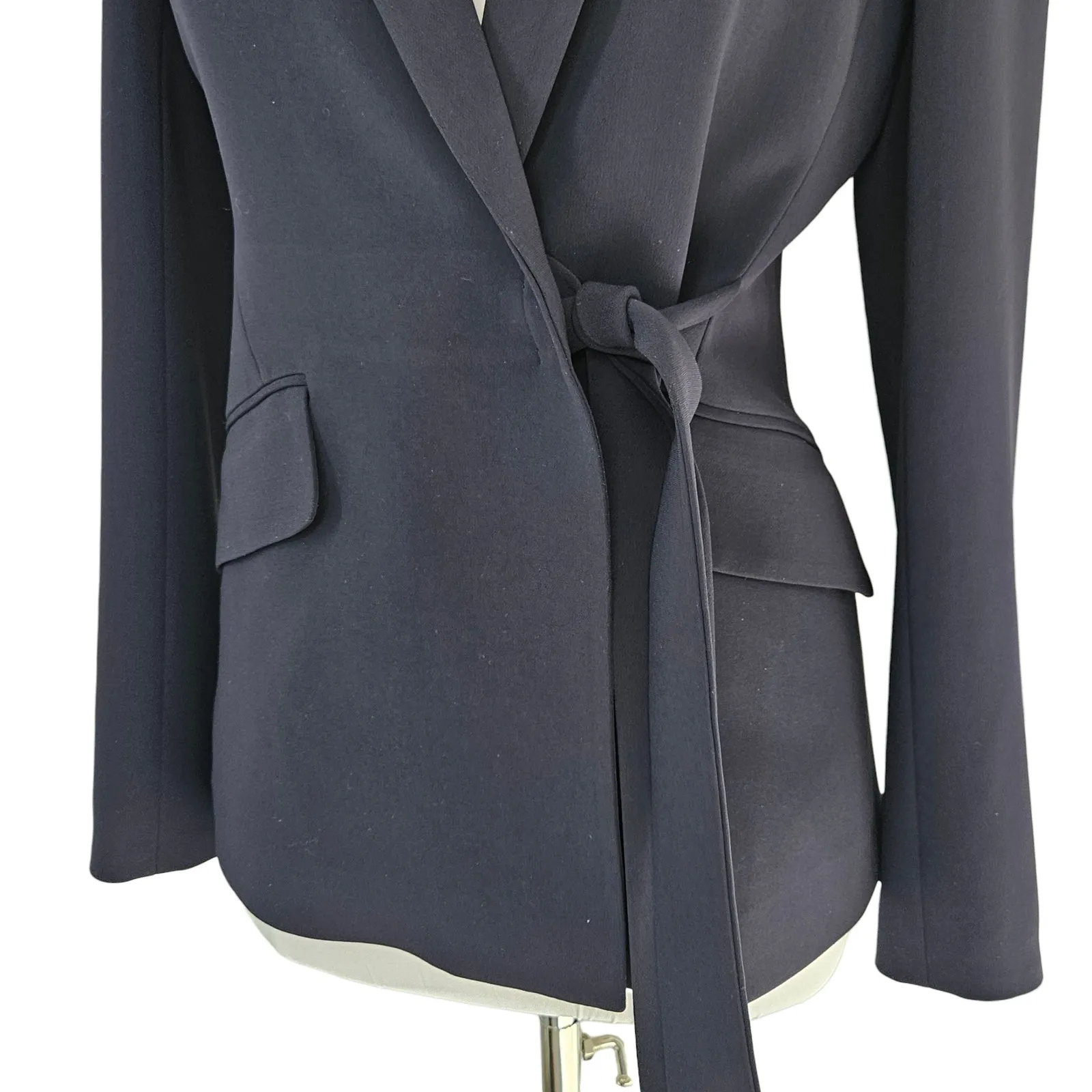 Theory Nibel Admiral Navy Blue Blazer Size 8 Business Formal Party Minimal - Image 6