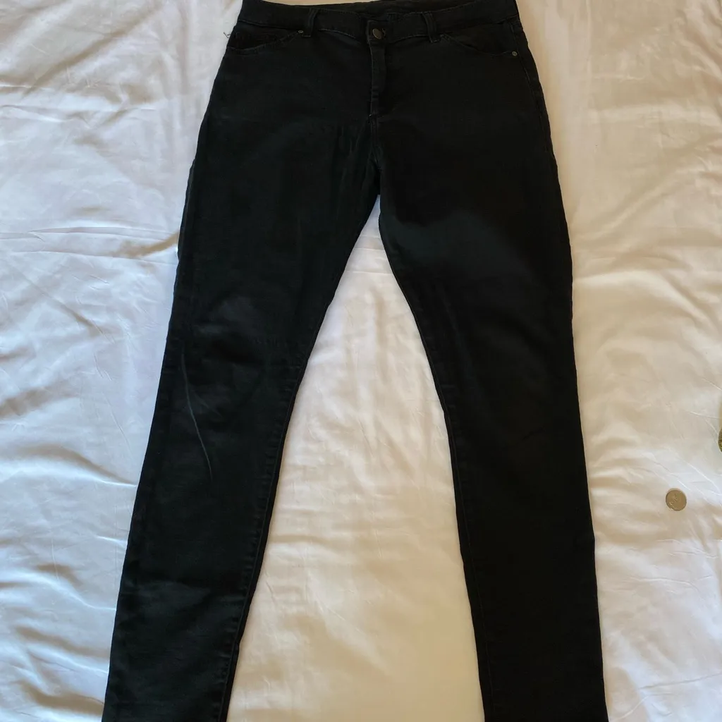 Topshop Moto Black Denim Jeans W31 L32 - Image 4