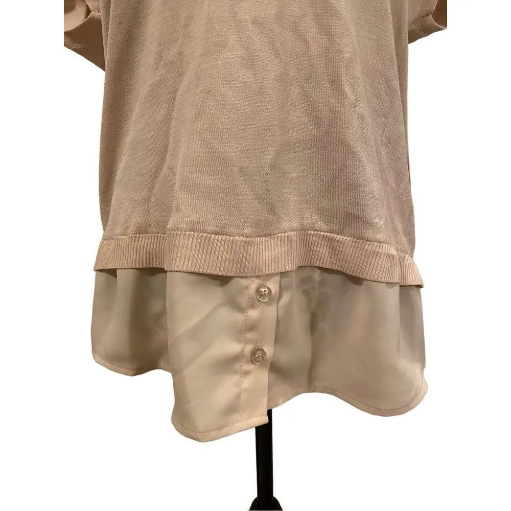 Nwt Ellen Tracy Layered Blouse Designer Business Casual Career Workwear - Image 6