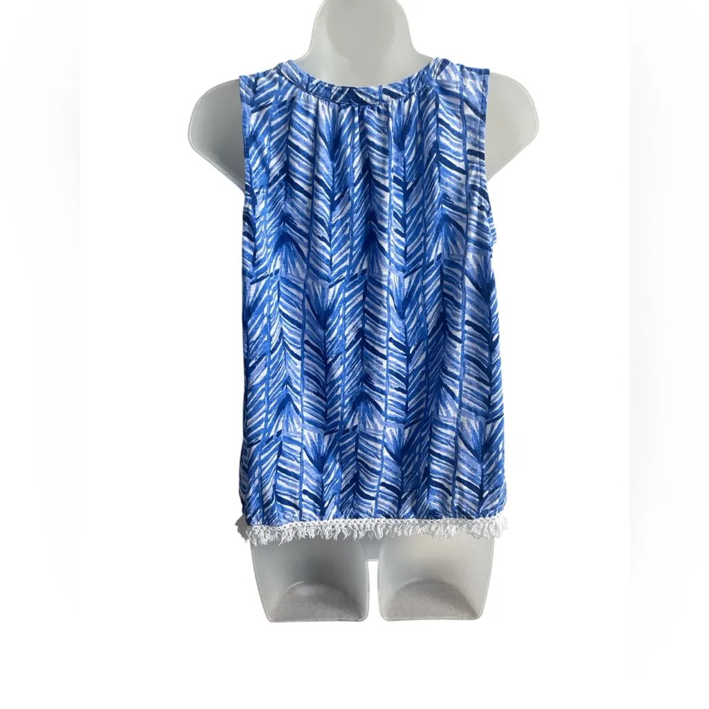 Lilly Pulitzer Lapis Blue Costa Kipper Top Size Small - Image 4