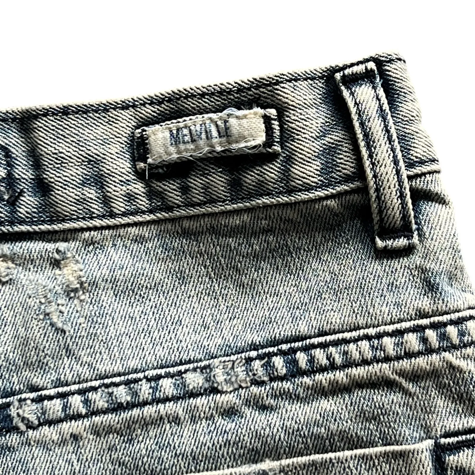 Brandy Melville  Jean Shorts Cut Off Distressed Cuffed Size 40 US 26 - Image 10