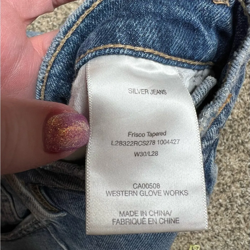 Silver jeans Frisco tapered size 30/28 - Image 11