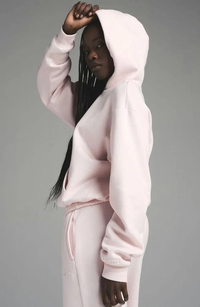 SKIMS COTTON FLEECE CLASSIC HOODIE, LIMITED EDITION Barely Pink,Size Medium, $80 - Image 2
