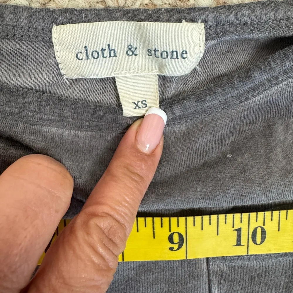 Cloth & Stone  ANTHROPOLOGIE Juliette Open-Shoulder Tee Shirt Dress Size XS. D31 - Image 15