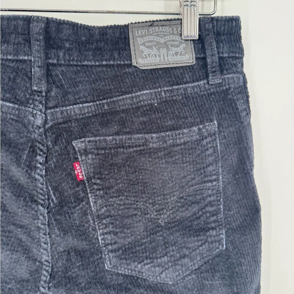 Levi’s Black Corduroy 721 High Rise High Waist Skinny Jeans Sz‎ 30x30 - Image 5