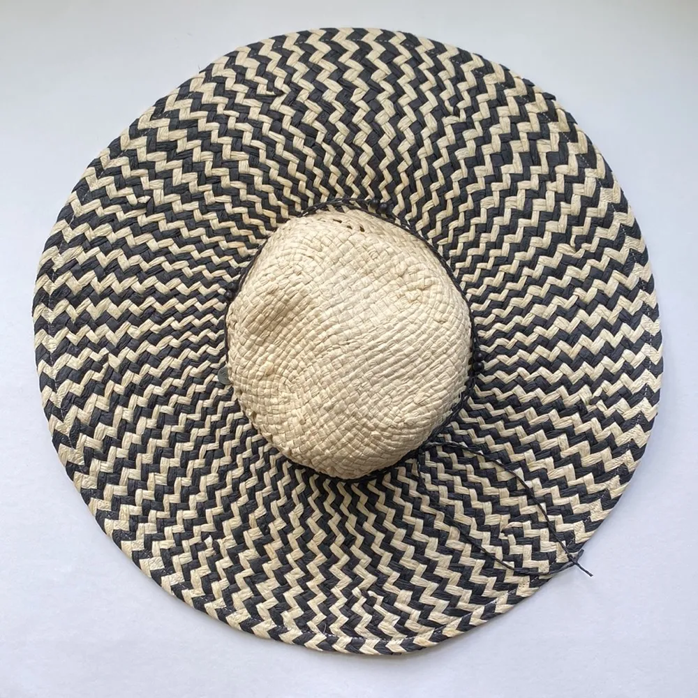 Roxy paper straw oversized sun pool beach hat - Image 2