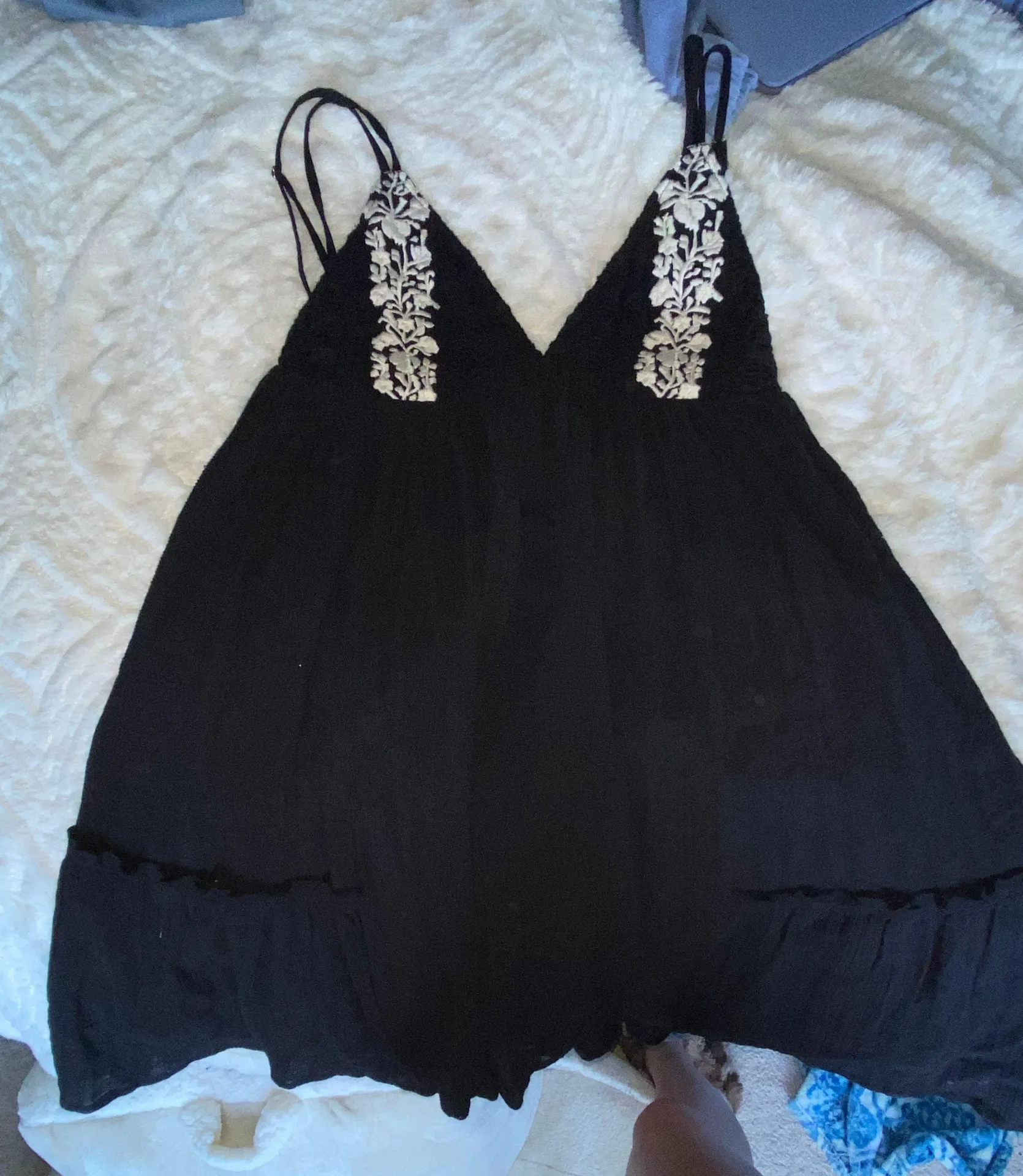 L Space Black Embroidered Dress  - Image 3