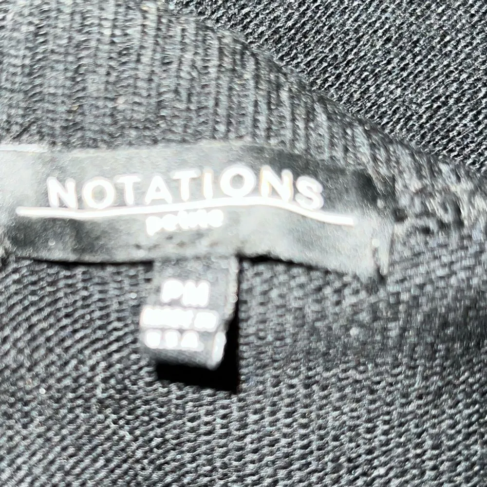 Notations ntn black one piece sweater with 2 piece look! - Image 7