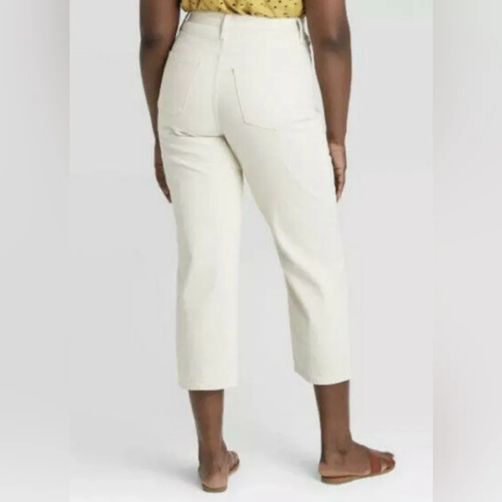 Universal Thread High-Rise Vintage Crop Straight Leg Jeans 18 NWT - Image 2