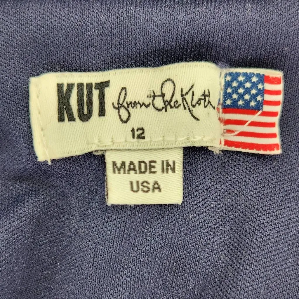 Kut from the Kloth Blue and Orange Boho Maxi Dress Size 12 Patchwork Boho Dress - Image 7