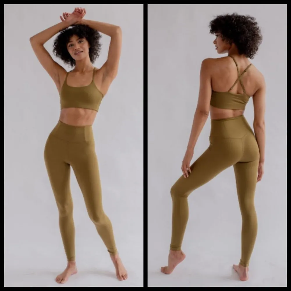 💕GIRLFRIEND💕 FLOAT Seamless High-Rise 7/8 Length Legging Fern XL NWT - Image 4