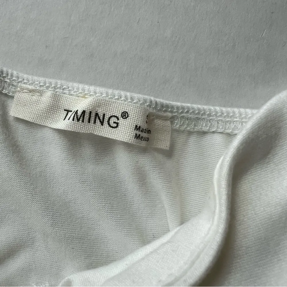 NWT  Spaghetti strap twist front bodysuit small ivory - Image 2