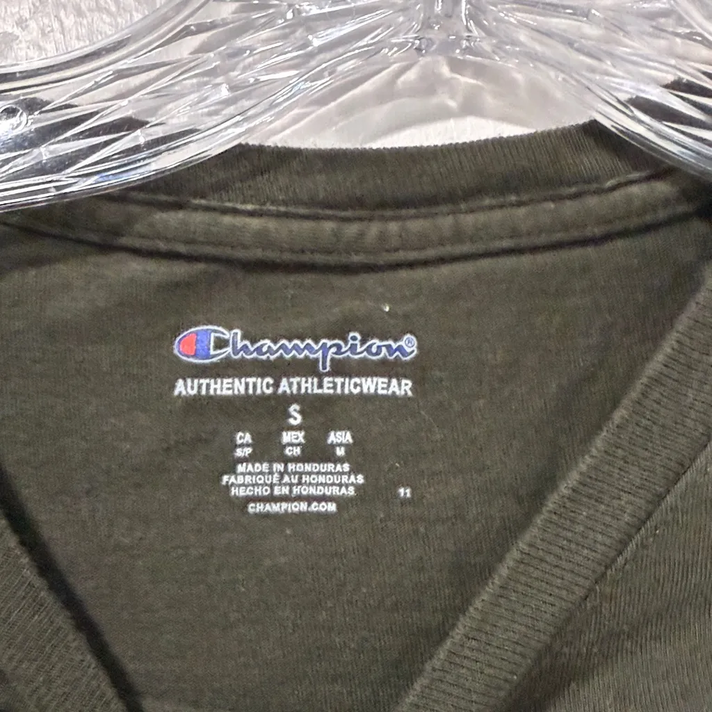 Champion Dark Green Long Sleeve Tee - Image 6