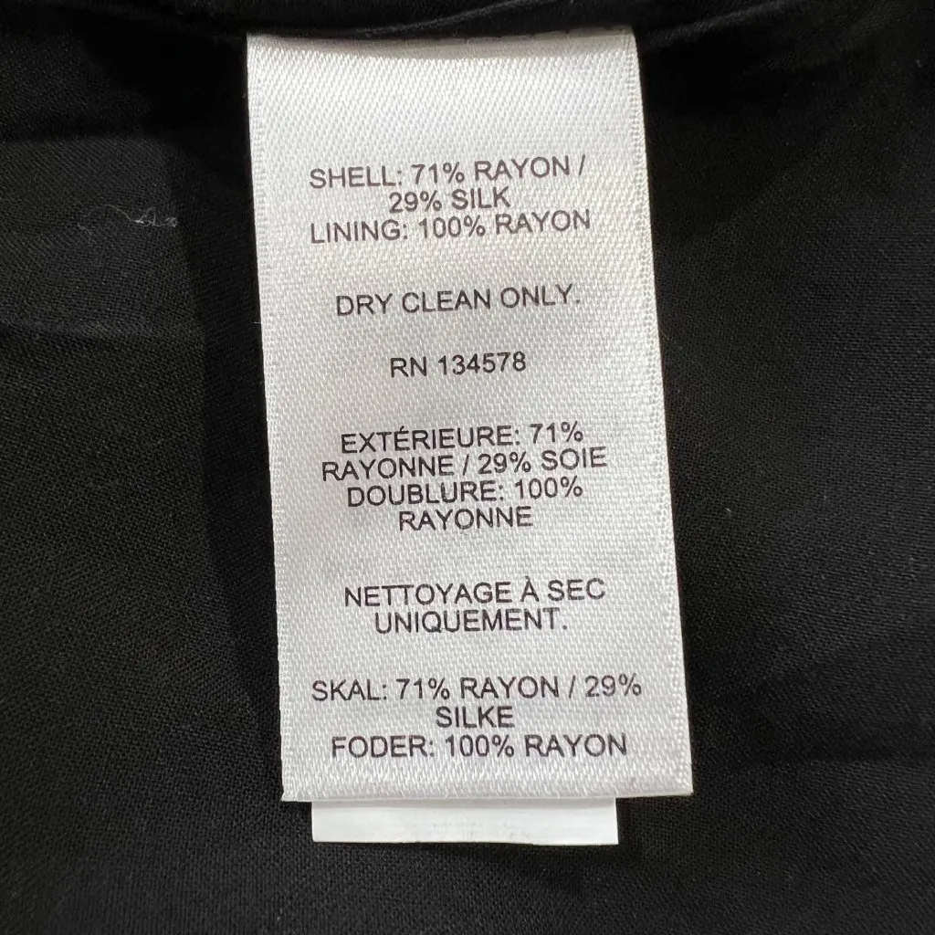 Vineyard Vines Polka Dot Dress A-Line Dress Black White Size XS - Image 9