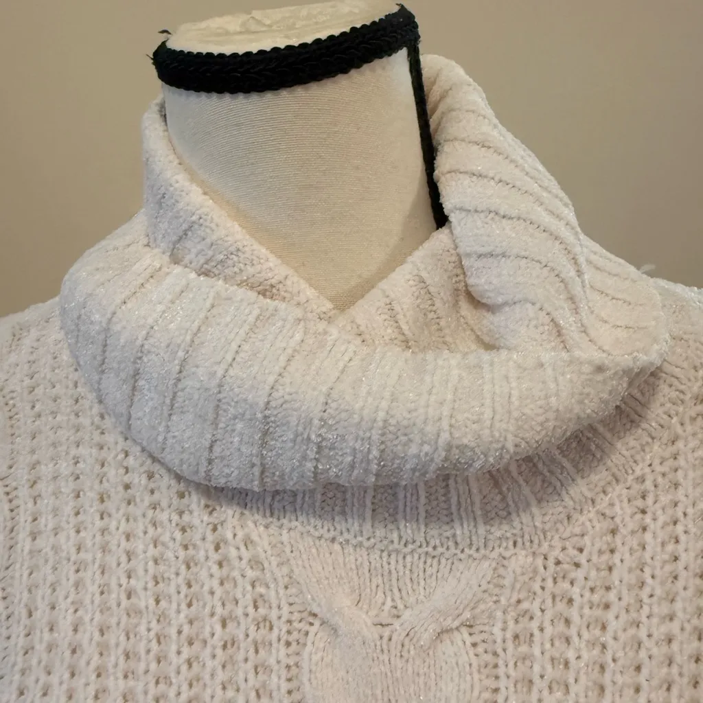 Hippie Rose | White Cowl Neck Sweater - Image 4