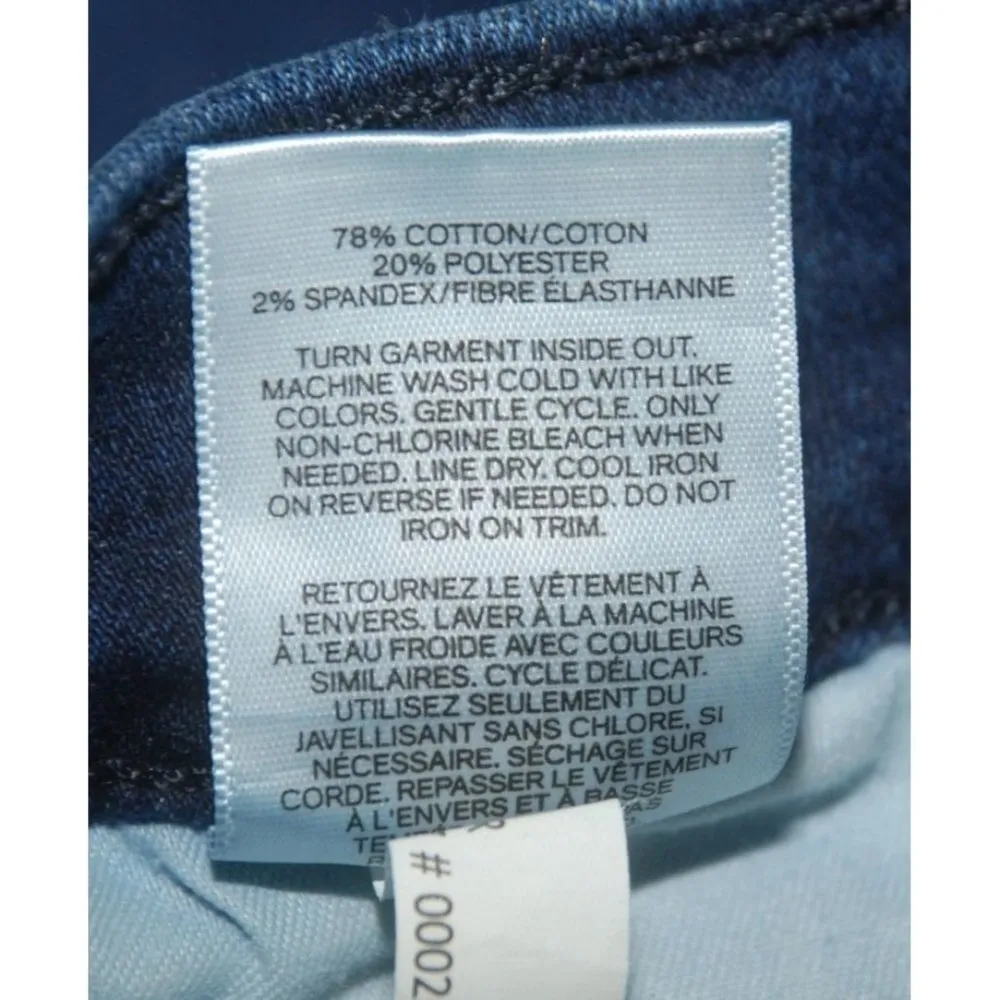 Express Ankle High Rise Denim Perfect Metallic Side Stripe Skinny Jean Womens 6 - Image 11