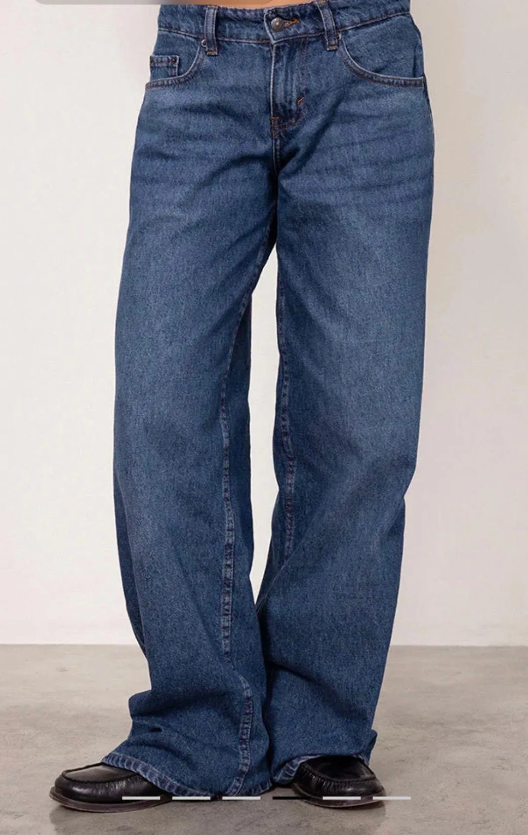 Motel Rocks Extra Wide Low-Rise Jeans - Image 3