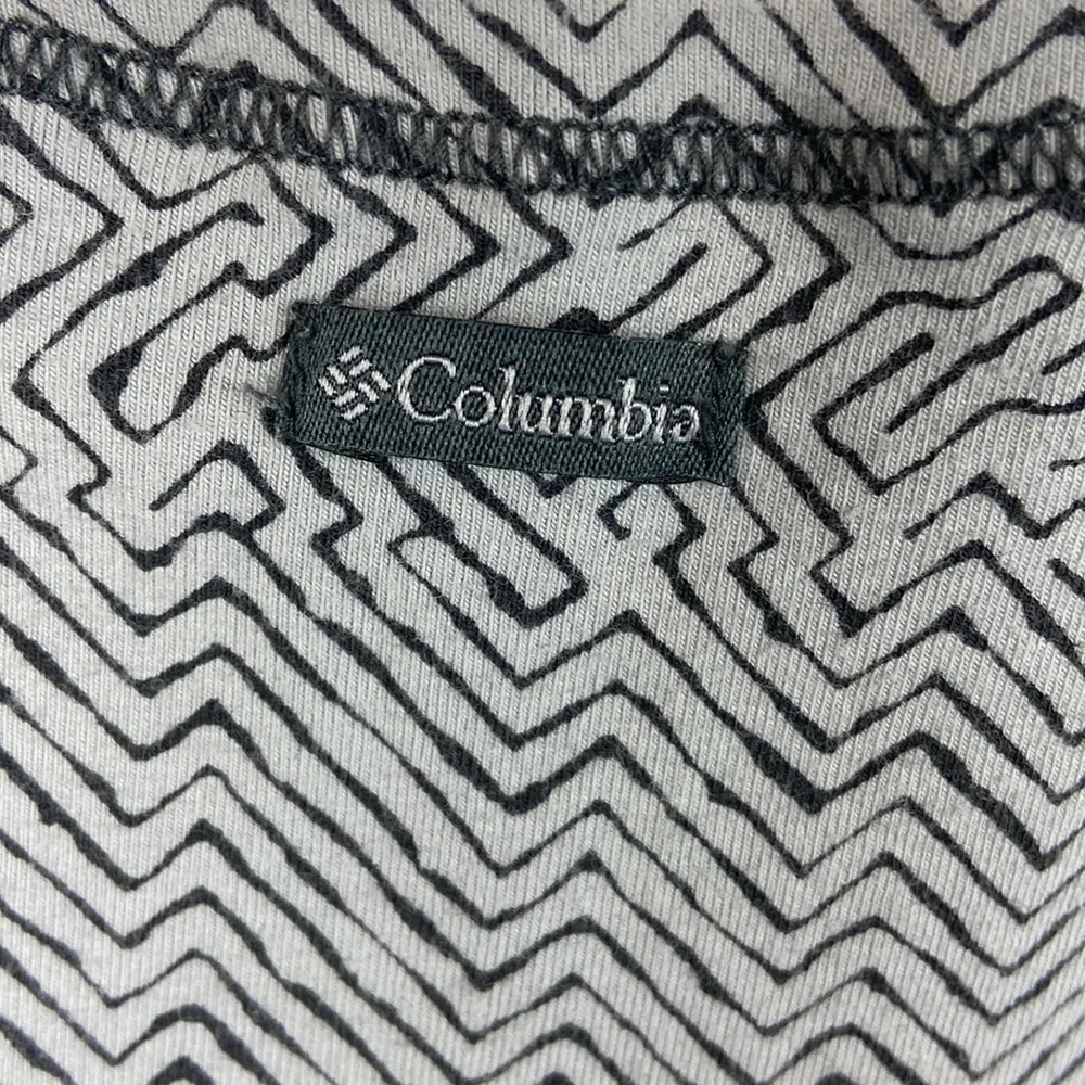Columbia Fitness Dress Sleeveless A-Line Keyhole Back Size M Black White - Image 7