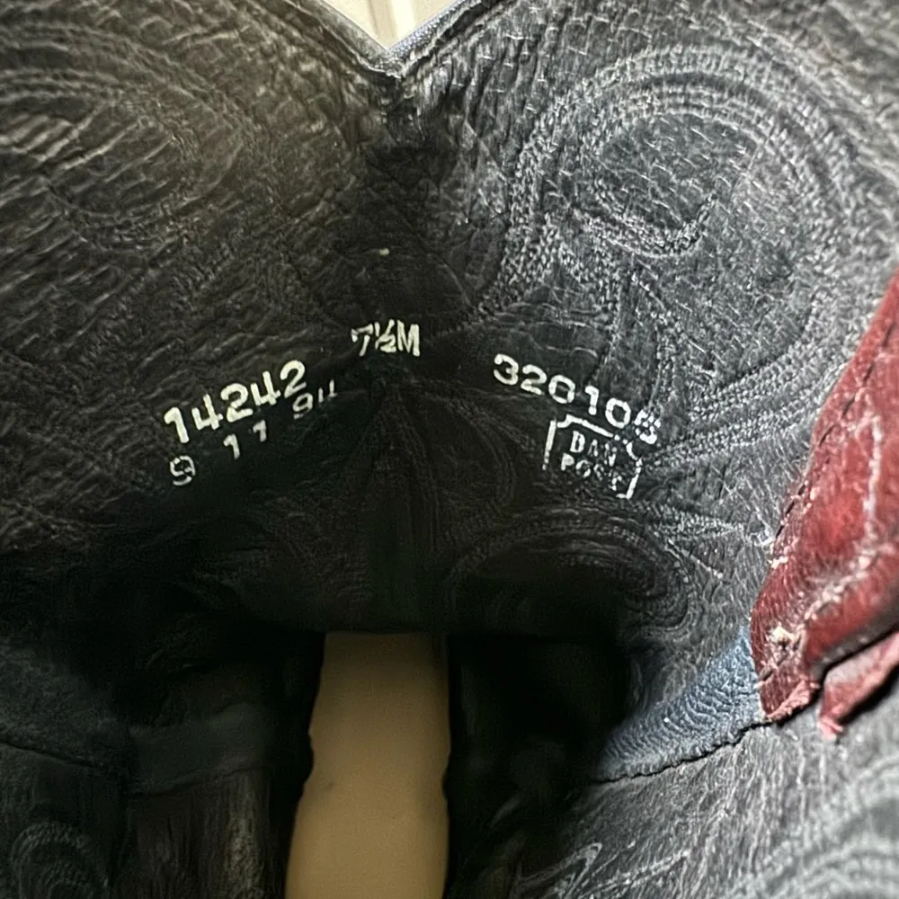 Ladies Dan Post Boots 7 1/2 - Image 6