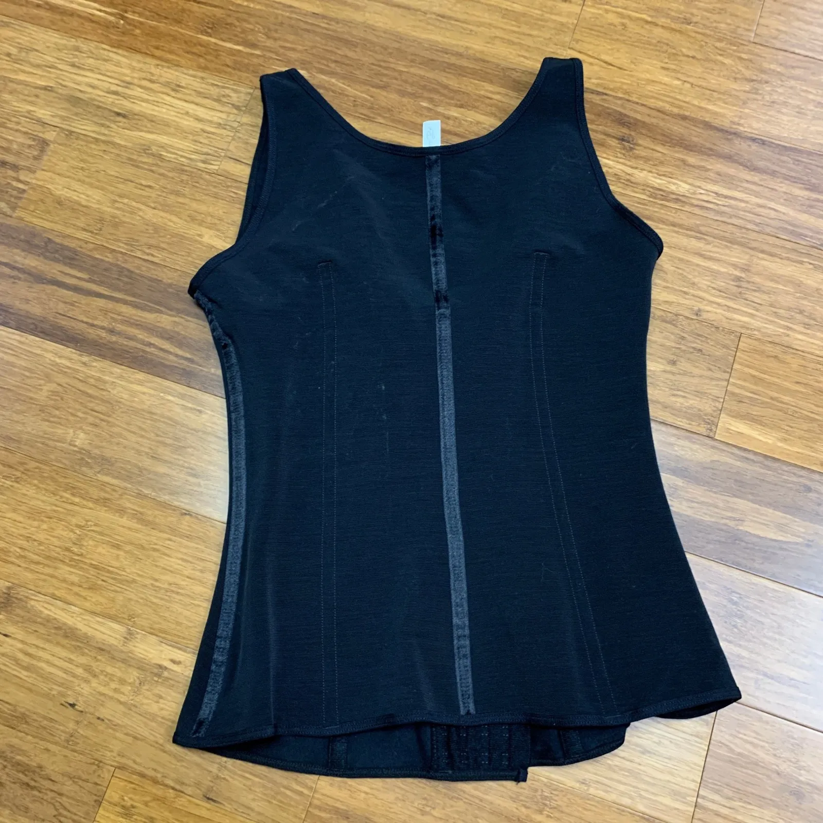 Vanna Belt V Vest Shapewear Tank Top Compression Bodysuit Black Women Size L NWT Size L - Image 4
