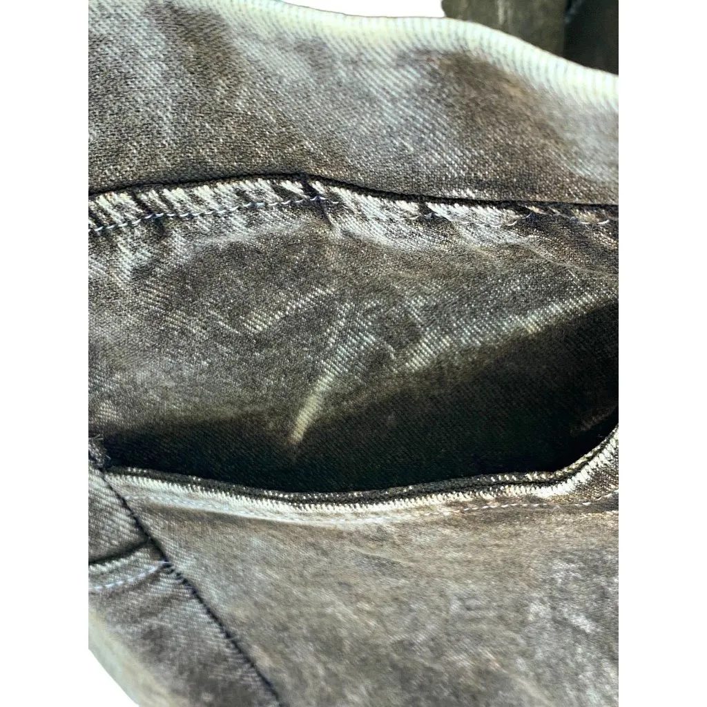 Impulse California Women's Pull On Pants Size Large Stretch Embroidered Brown - Image 6