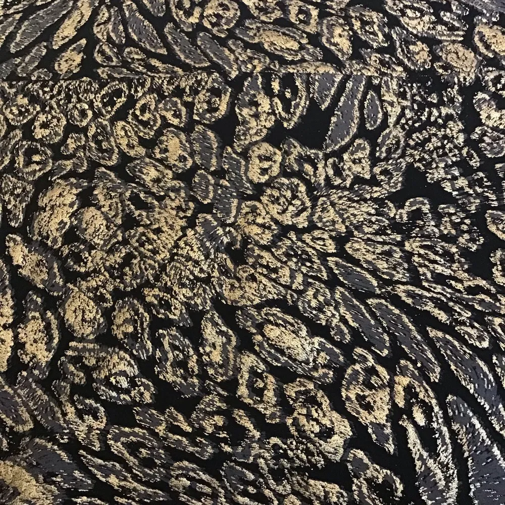 Decree black and gold stretch mini skirt. - Image 6