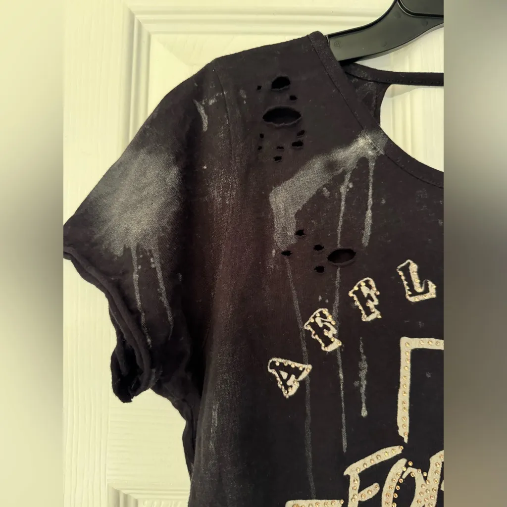 Affliction Texas Forever Independent Women’s Black T Shirt Size Small - Image 6