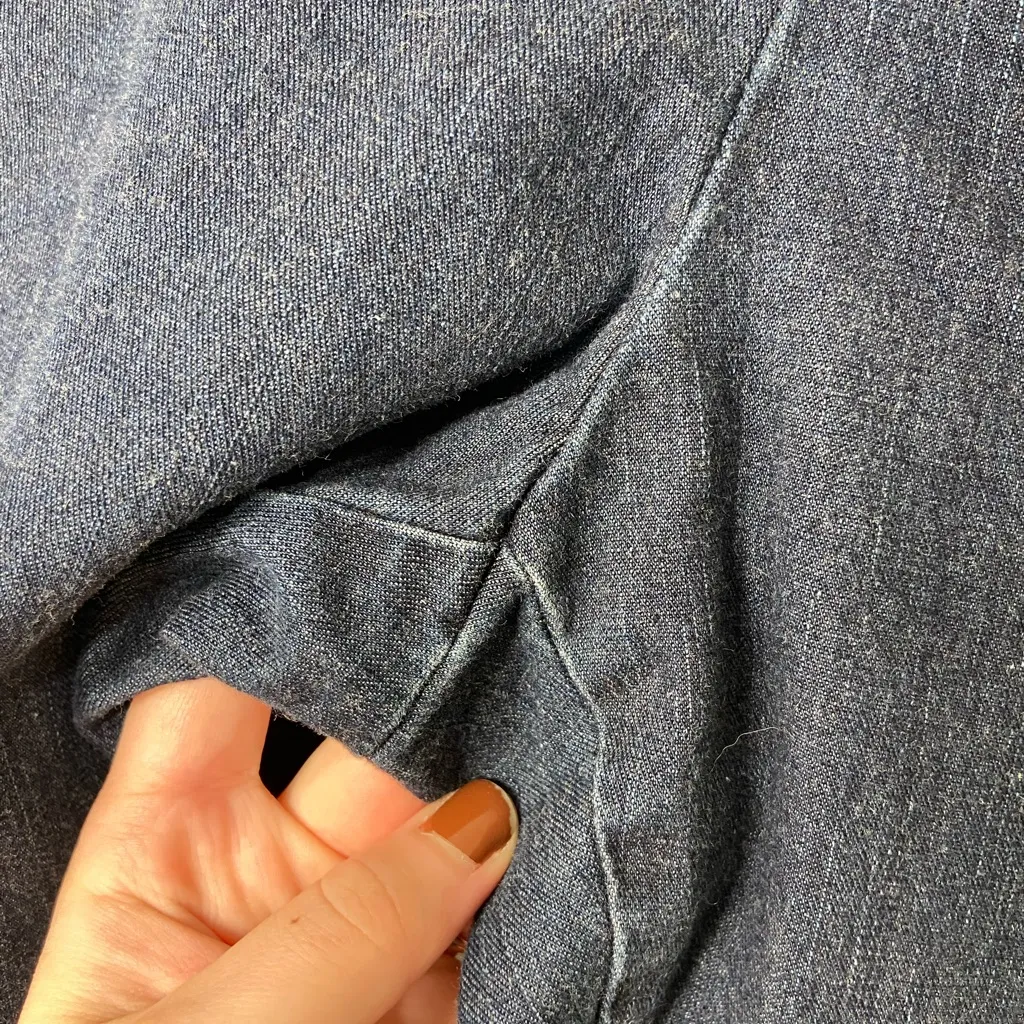 NWOT Lands’ End women’s blue dark wash‎ denim wide leg jeans pants stretch 16 - Image 2