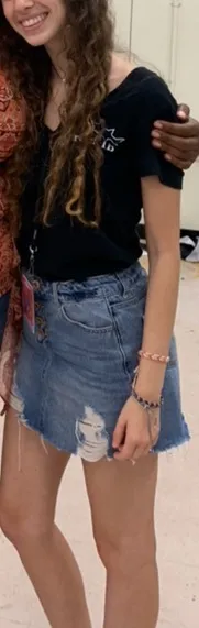 Ripped Denim Skirt - Image 7