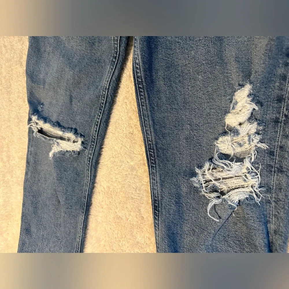 * Agolde wilder distressed denim high waist jeans size 23 - Image 5