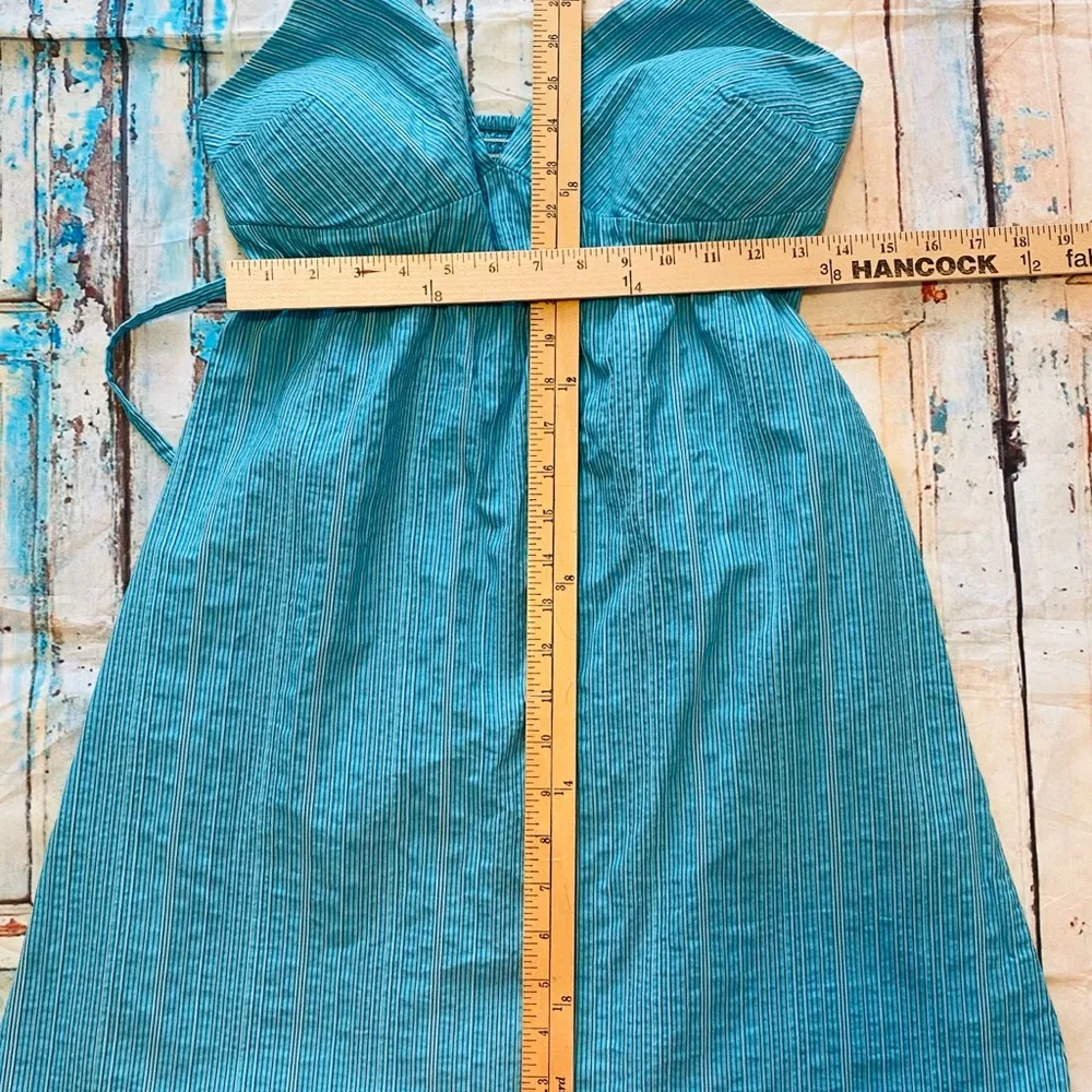 Mossimo Supply Co Blue Halter Sundress Size Mediun - Image 4