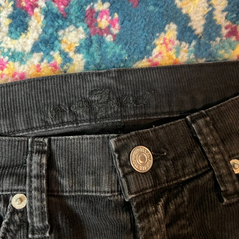 7 for all mankind black skirt size 26 - Image 5