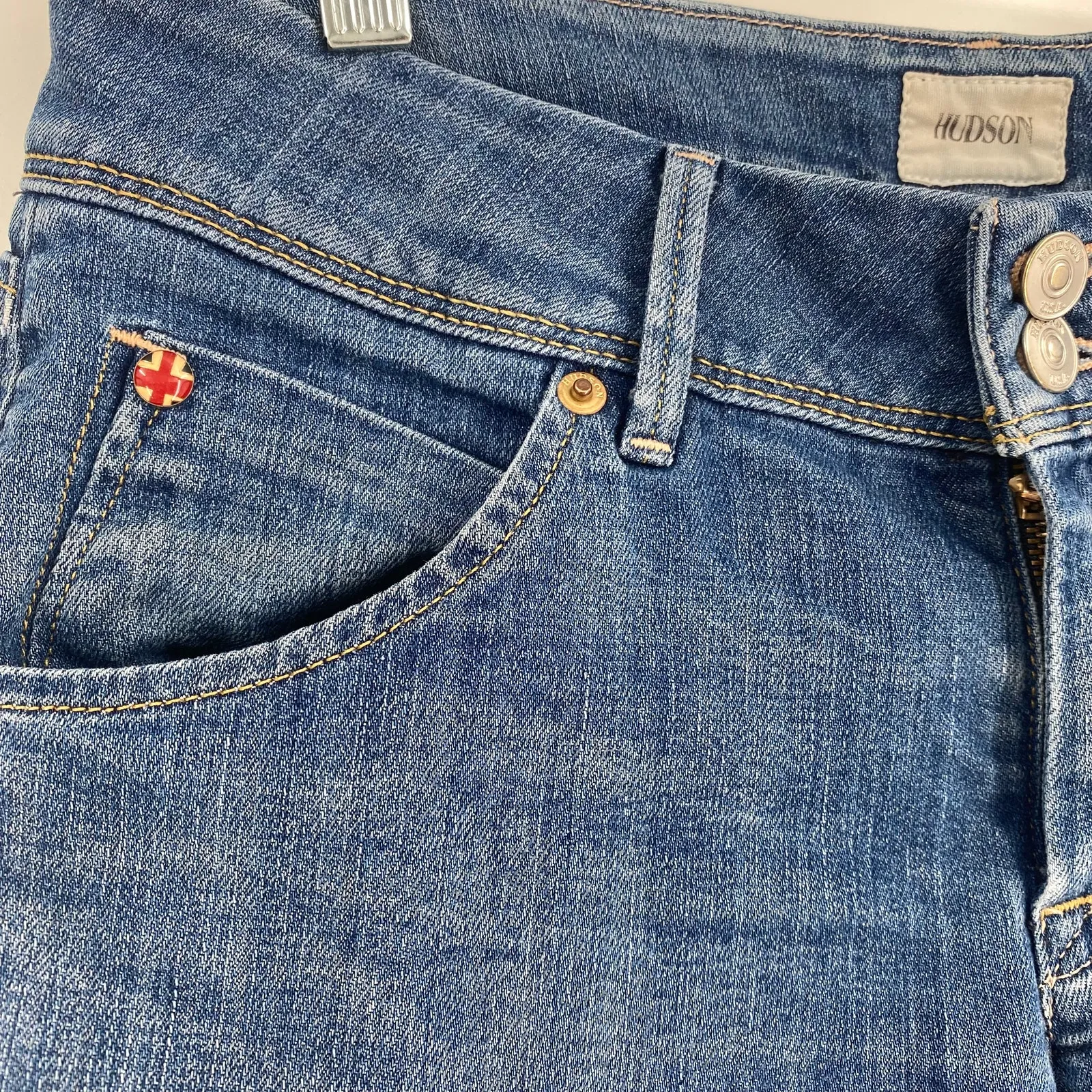 Hudson Collin Flap Skinny Jean Cut Off Shorts Size 27 - Image 4