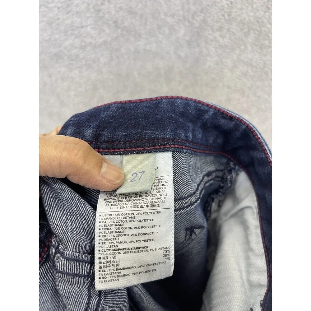 Banana Republic Women's Blue Denim Jeans Dark Wash Skinny Size 27 - Image 3