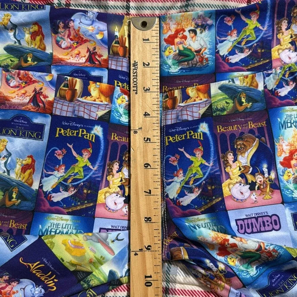 Disney Parks size small VHS leggings Peter Pan Little Mermaid Dumbo Lion King - Image 7